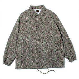 Needles Taffeta Paisley Coach Jacket in Olive